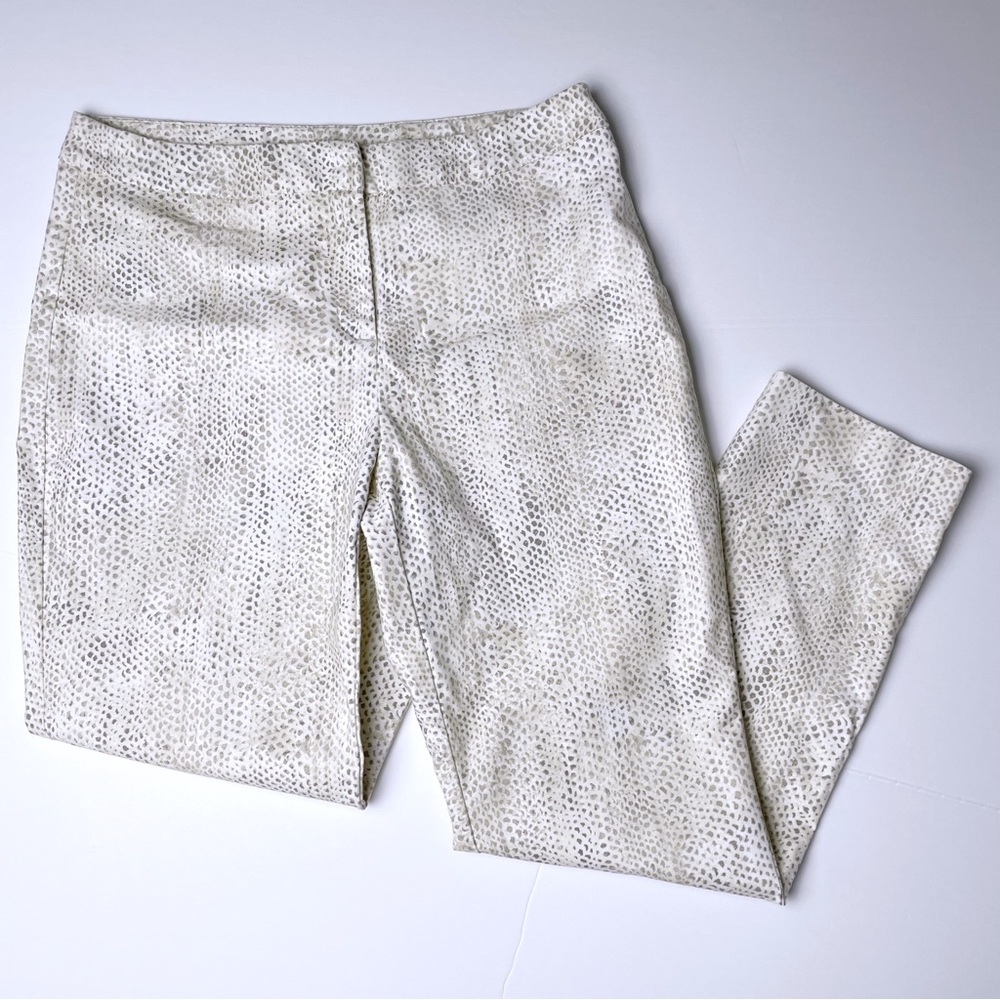 Snake Print Neutral Ankle Trousers